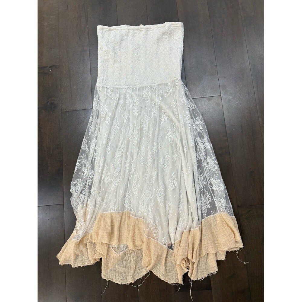 Intimately FREE PEOPLE  white strapless slip dress Large